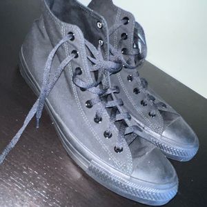Mens size 13 black high top converses